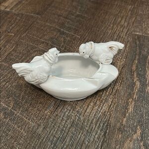 Ceramic ROOSTER Ashtray with Gold Trim Vintage Made in Japan‎